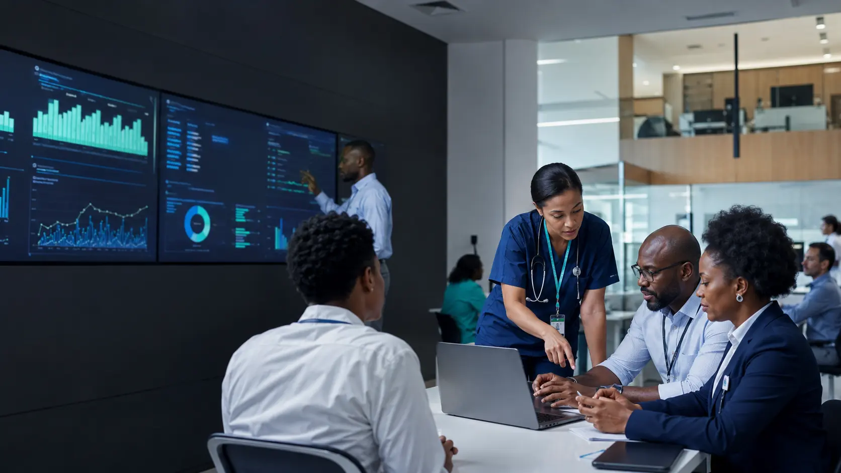 Healthcare professionals using operational intelligence